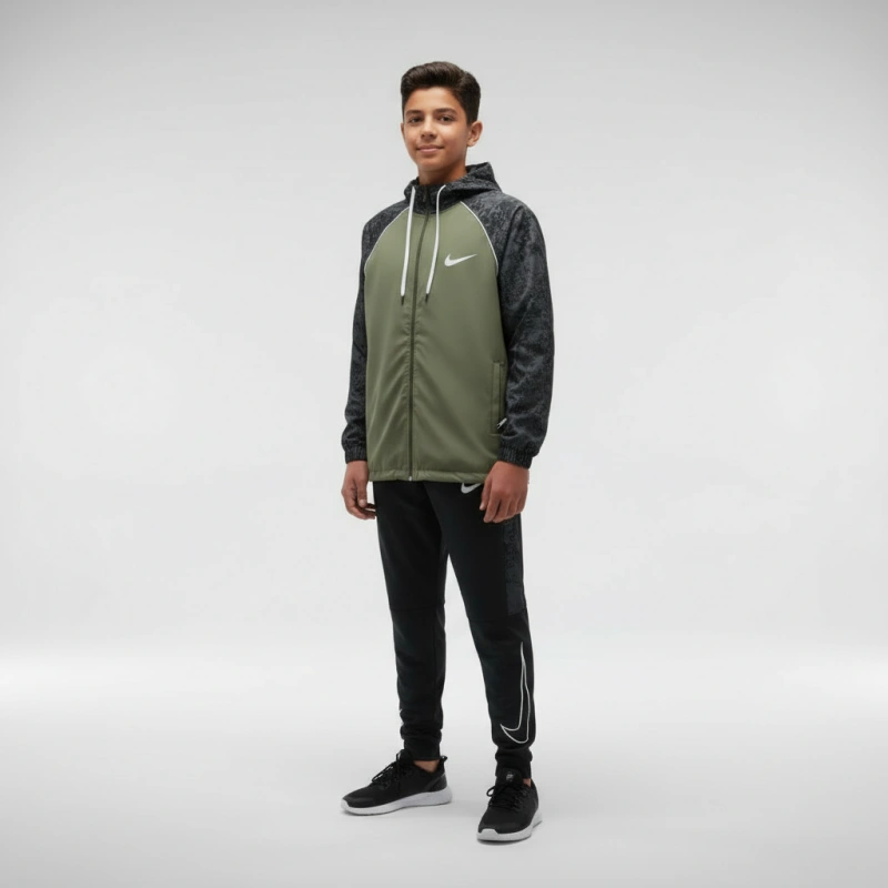 kids' nylon soft tracksuit