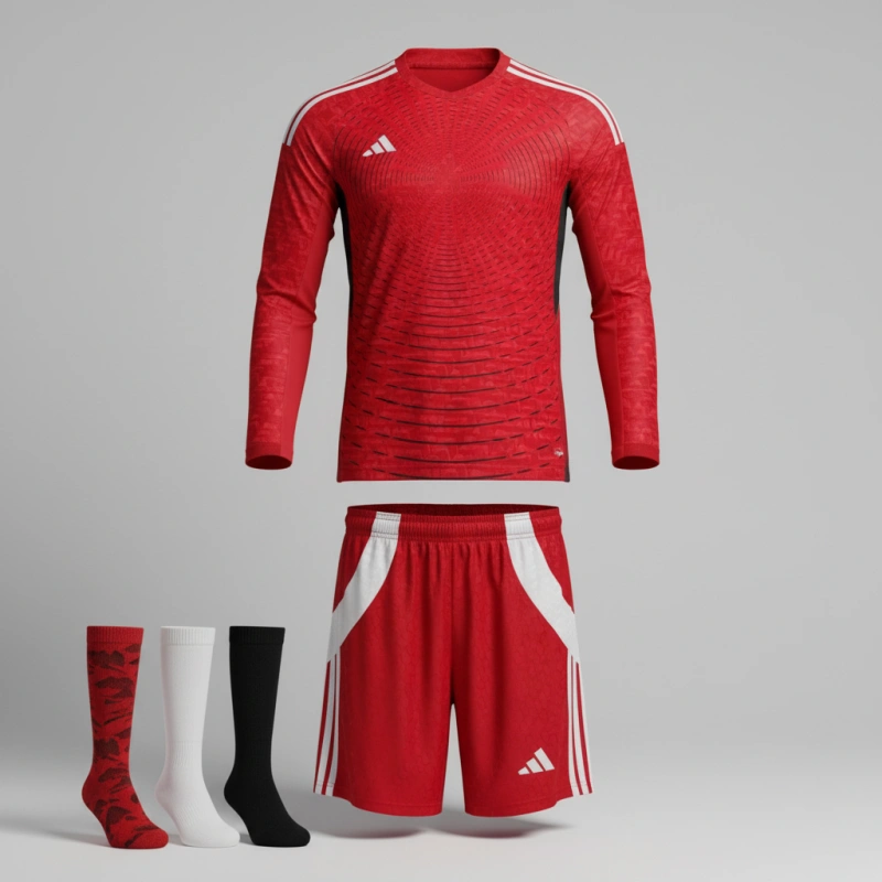 Goalkeeper kit with sleeves